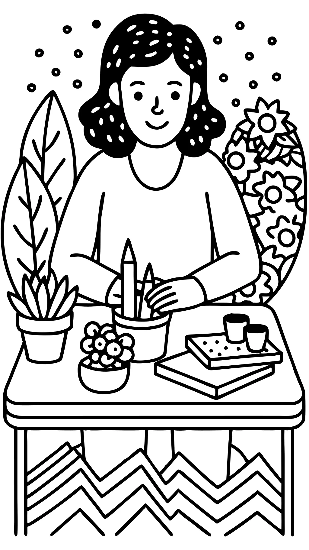 woman coloring pages